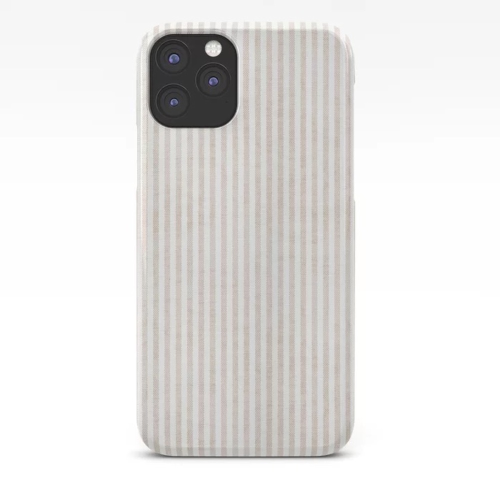 NEW Society 6 Striped Cream Phone Case IPhone 16 pro max